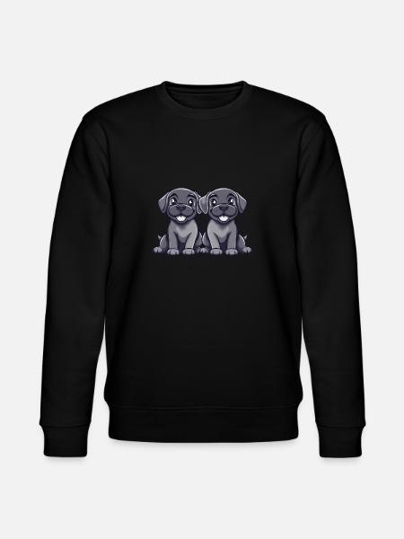 Mastiff Dog Comic - Stanley/Stella CHANGER Unisex Organic Sweatshirt - black