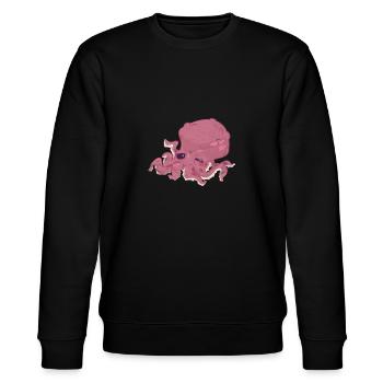 Octopus Krake Kalmar Ozean Tintenfisch - Stanley/Stella Unisex Bio-Sweatshirt CHANGER  - Schwarz - Vorne - Nik (191cm) & Marisol (170cm)