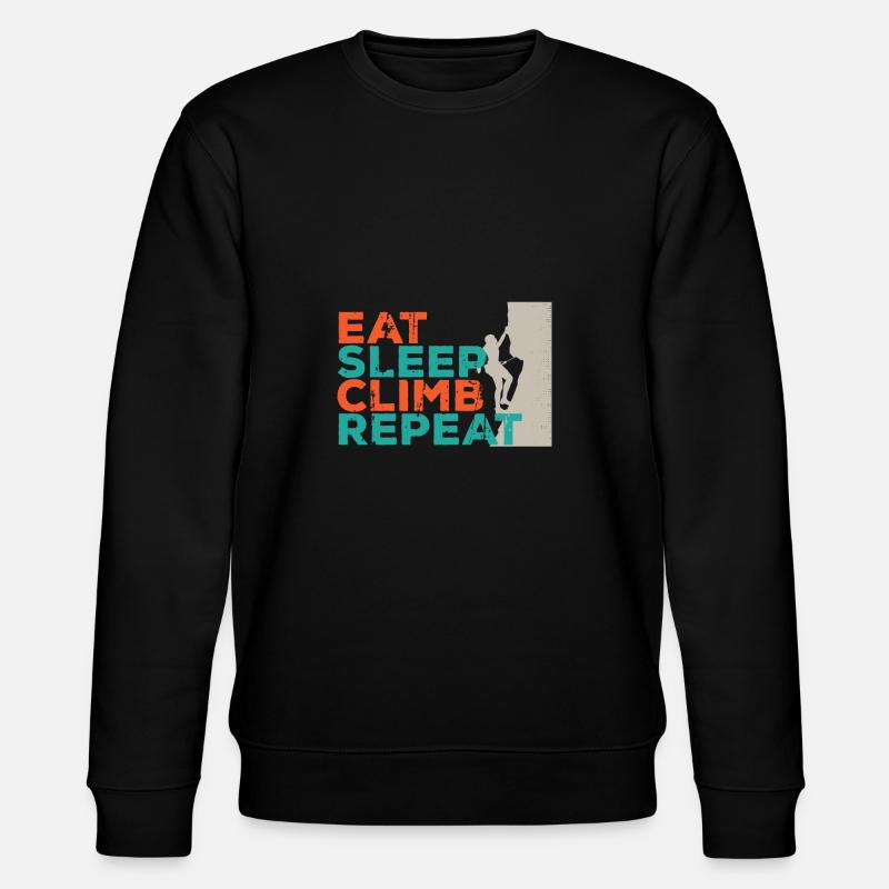 Rockclimbing - Stanley/Stella CHANGER Unisex Organic Sweatshirt - black