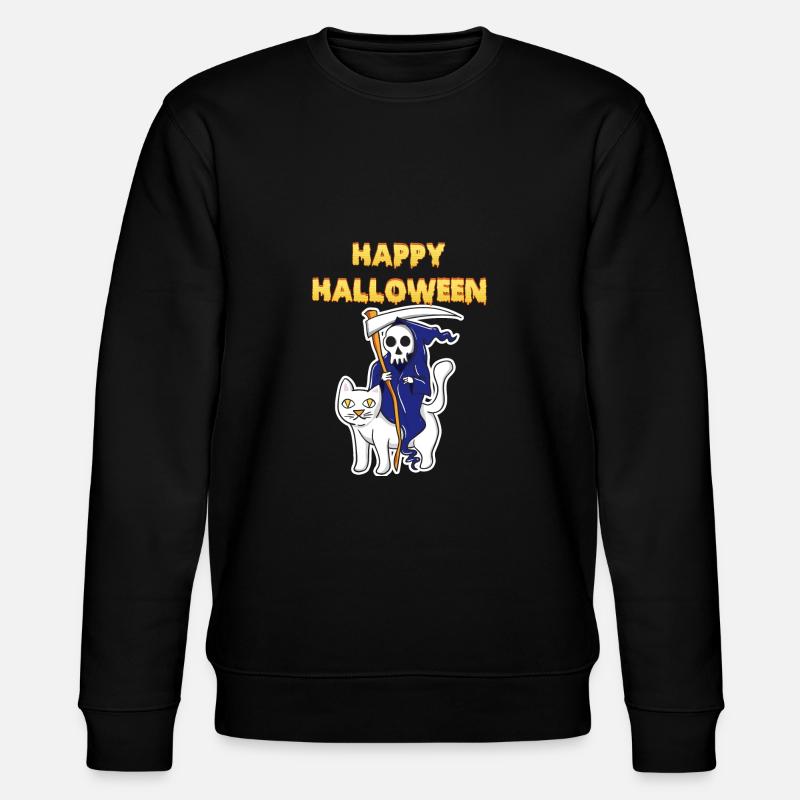 Halloween Shirts - Stanley/Stella Unisex Bio-Sweatshirt CHANGER  - Schwarz