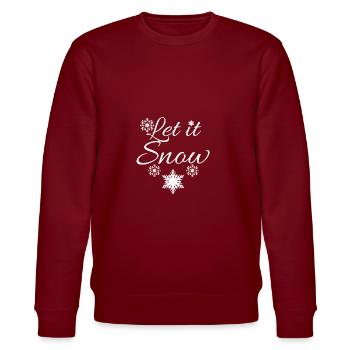 winter - Stanley/Stella CHANGER Unisex Organic Sweatshirt - burgundy - Front - Nik (191cm) & Marisol (170cm)