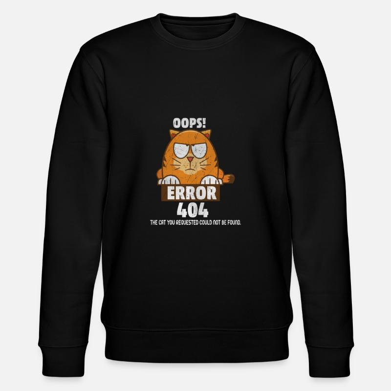 Katze - Stanley/Stella Unisex Bio-Sweatshirt CHANGER  - Schwarz