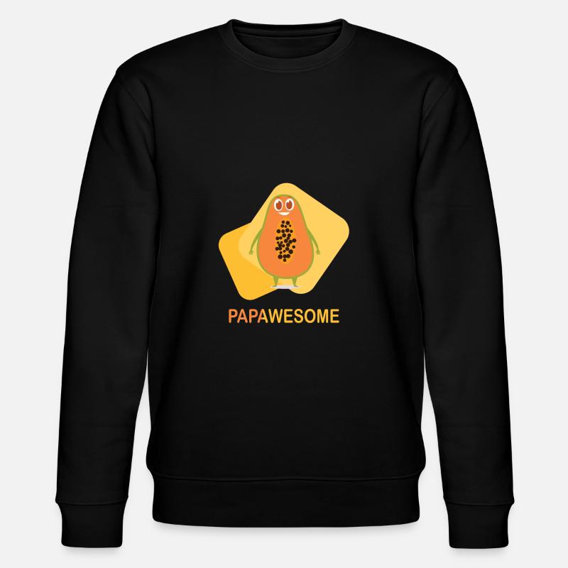 Früchte - Stanley/Stella Unisex Bio-Sweatshirt CHANGER  - Schwarz