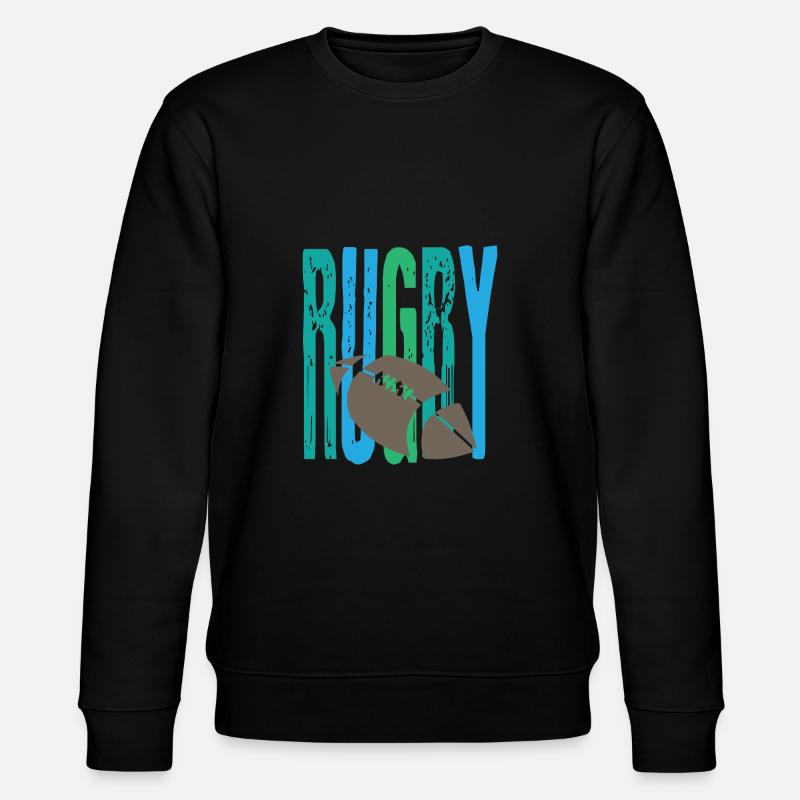 Rugby bleu - Sweat bio CHANGER Stanley/Stella Unisexe - noir