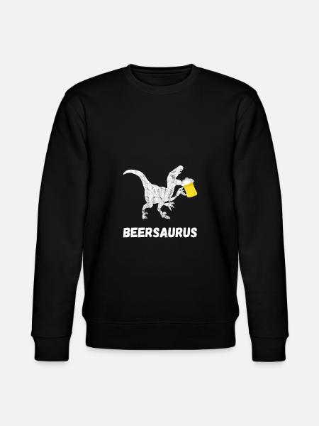 Beer Saurus Dinosaurier Geschenke - Stanley/Stella Unisex Bio-Sweatshirt CHANGER  - Schwarz