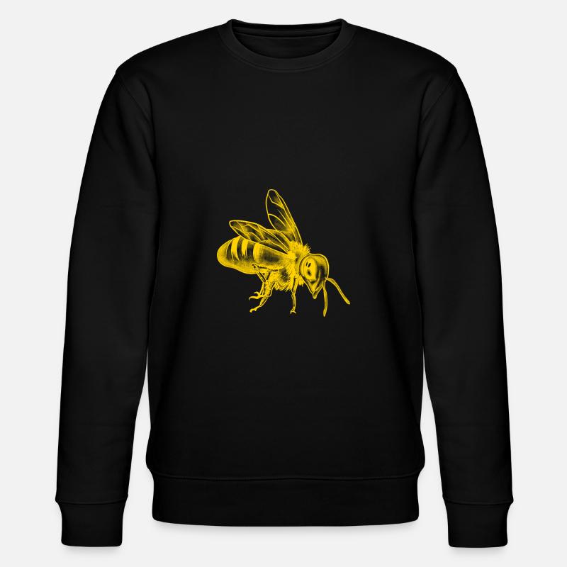 Honigbiene - Stanley/Stella Unisex Bio-Sweatshirt CHANGER  - Schwarz