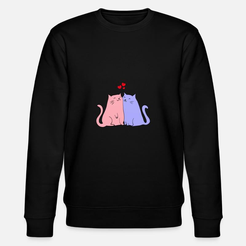 Katzen - Stanley/Stella Unisex Bio-Sweatshirt CHANGER  - Schwarz