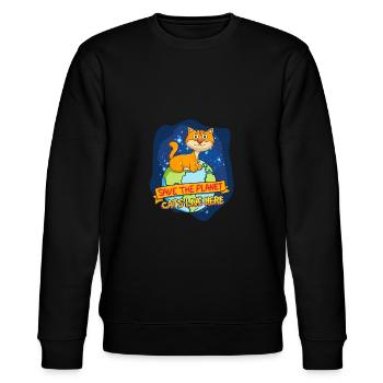 Kinder - Stanley/Stella Unisex Bio-Sweatshirt CHANGER  - Schwarz - Vorne - Nik (191cm) & Marisol (170cm)
