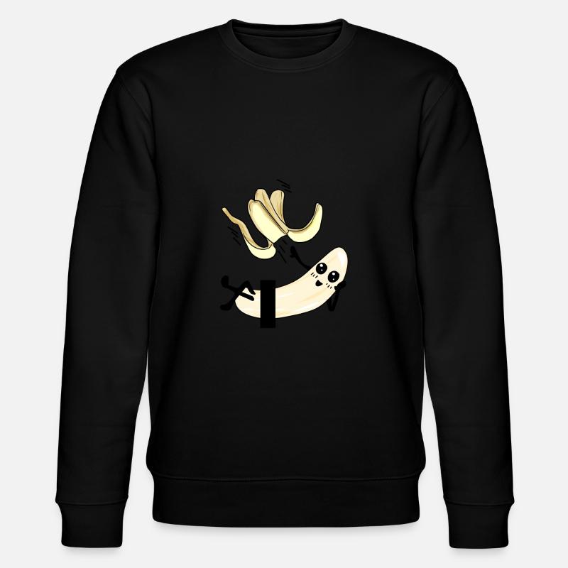 Striptease Nackte Banane - Stanley/Stella Unisex Bio-Sweatshirt CHANGER  - Schwarz