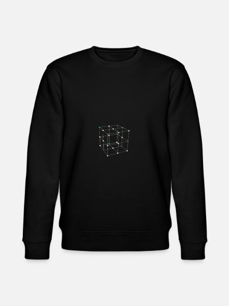 Geometric shapes squares - Stanley/Stella CHANGER Unisex Organic Sweatshirt - black