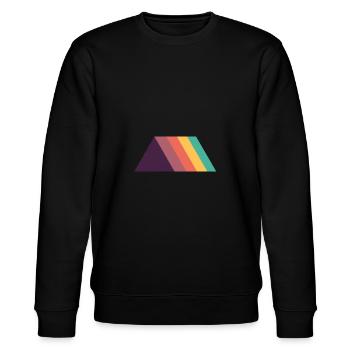 Geometrische Formen Dreiecke - Stanley/Stella Unisex Bio-Sweatshirt CHANGER  - Schwarz - Vorne - Nik (191cm) & Marisol (170cm)