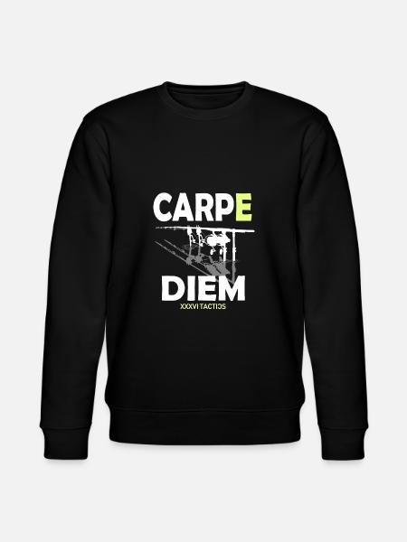 CARP E DIEM - Pêche à la carpe Pêche à la carpe - Sweat bio CHANGER Stanley/Stella Unisexe - noir
