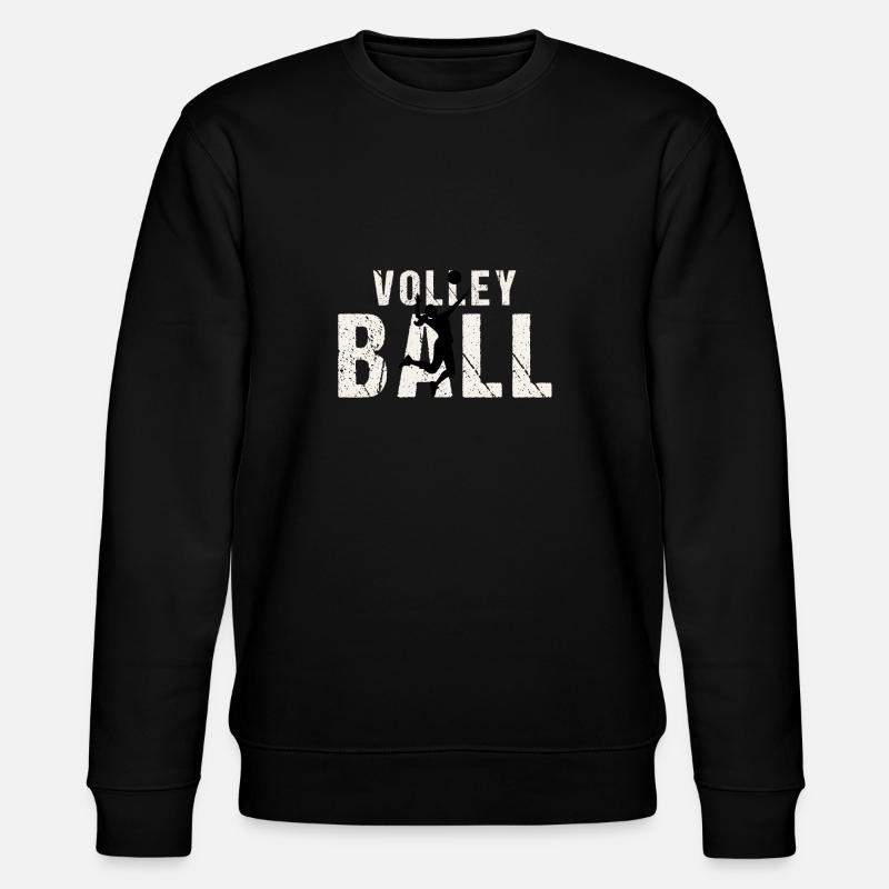Cooles Volleyball Geschenk - Stanley/Stella Unisex Bio-Sweatshirt CHANGER  - Schwarz
