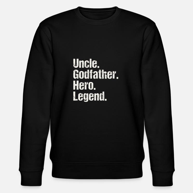 Cool uncle design - Stanley/Stella CHANGER Unisex Organic Sweatshirt - black