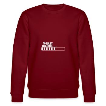 Baby - Stanley/Stella Unisex Bio-Sweatshirt CHANGER  - Burgunderrot - Vorne - Nik (191cm) & Marisol (170cm)