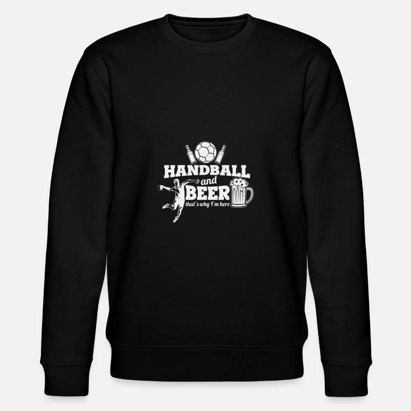 Handball und Bier - Stanley/Stella Unisex Bio-Sweatshirt CHANGER  - Schwarz