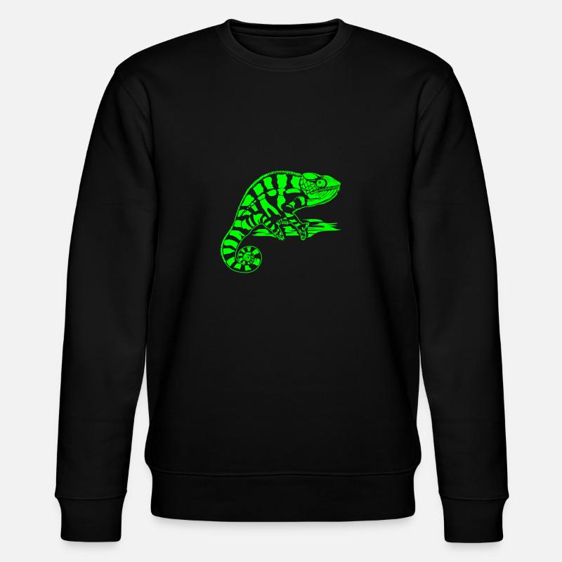 Caméléon vert - Sweat bio CHANGER Stanley/Stella Unisexe - noir