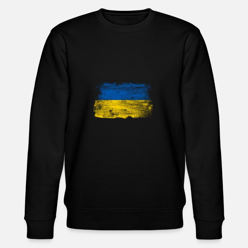 Ukraine - Stanley/Stella Unisex Bio-Sweatshirt CHANGER  - Schwarz