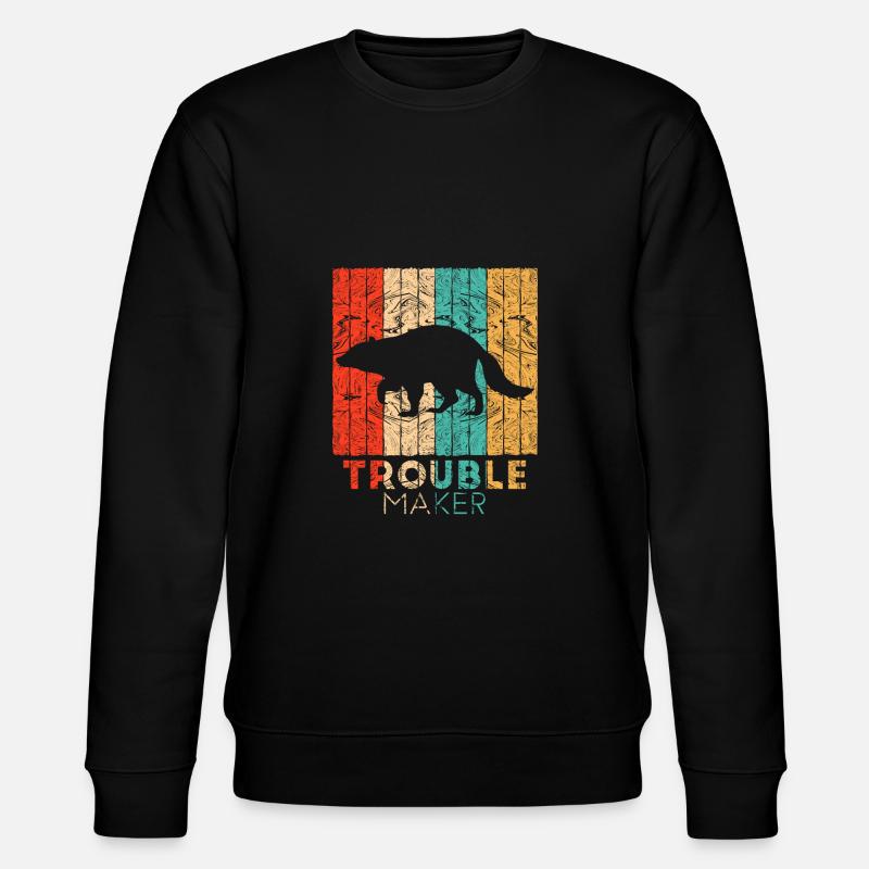 raton laveur - Sweat bio CHANGER Stanley/Stella Unisexe - noir