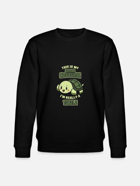 Turtle & turtle todo covering - Stanley/Stella CHANGER Unisex Organic Sweatshirt - black