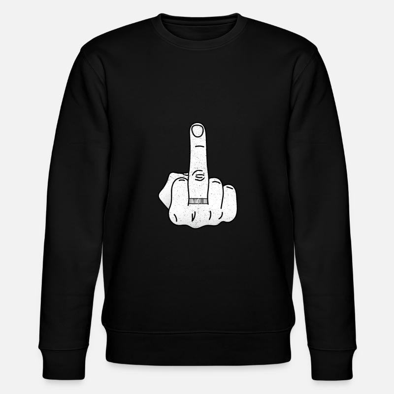 Doigts, main bague - Sweat bio CHANGER Stanley/Stella Unisexe - noir