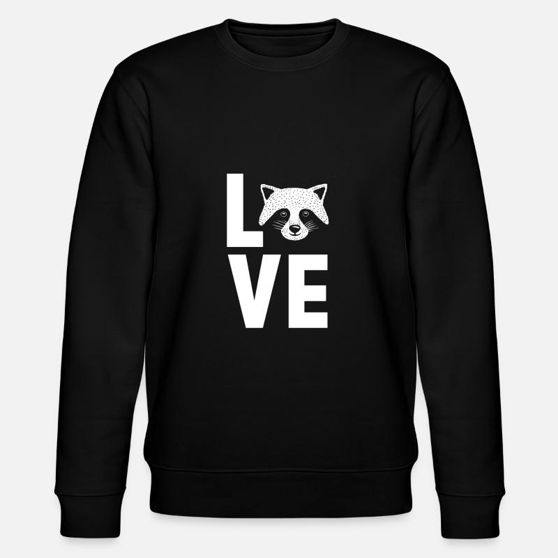 racoon - Stanley/Stella CHANGER Unisex Organic Sweatshirt - black