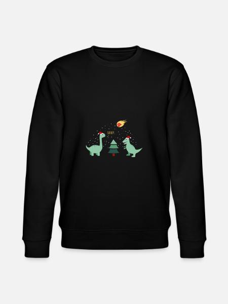 Christmas dinosaur - Stanley/Stella CHANGER Unisex Organic Sweatshirt - black