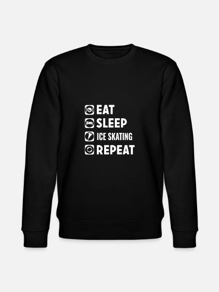 Ice skating - Stanley/Stella CHANGER Unisex Organic Sweatshirt - black