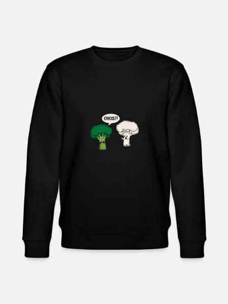 Rolig Broccoli Blomkål Ghost Ghost Gift - Ekologisk sweatshirt CHANGER unisex från Stanley/Stella - svart