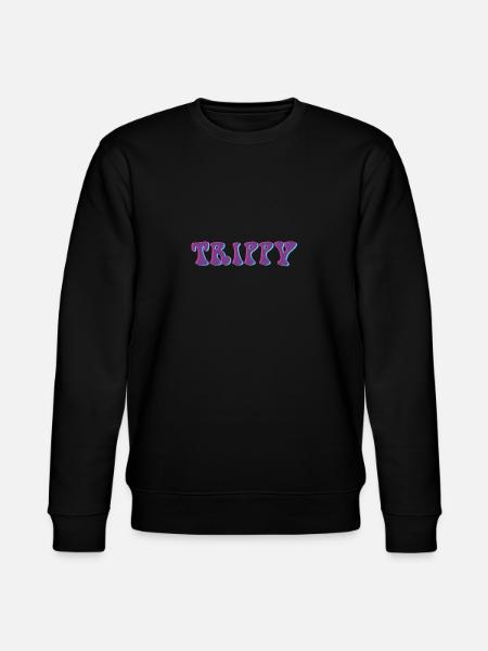 Trippy Hippie LSD Shirt - Stanley/Stella CHANGER Unisex Organic Sweatshirt - black