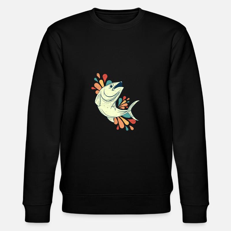 poisson - Sweat bio CHANGER Stanley/Stella Unisexe - noir
