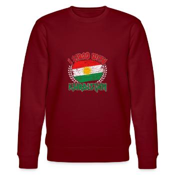 Nation kurde kurde drapeau cadeau fierté - Sweat bio CHANGER Stanley/Stella Unisexe - bordeaux - Devant - Nik (191cm) & Marisol (170cm)