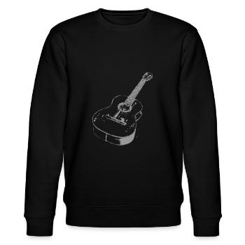 Gitarre - Stanley/Stella Unisex Bio-Sweatshirt CHANGER  - Schwarz - Vorne - Nik (191cm) & Marisol (170cm)
