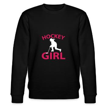 Hockey girl girl rondelle de hockey sur glace - Sweat bio CHANGER Stanley/Stella Unisexe - noir - Devant - Nik (191cm) & Marisol (170cm)