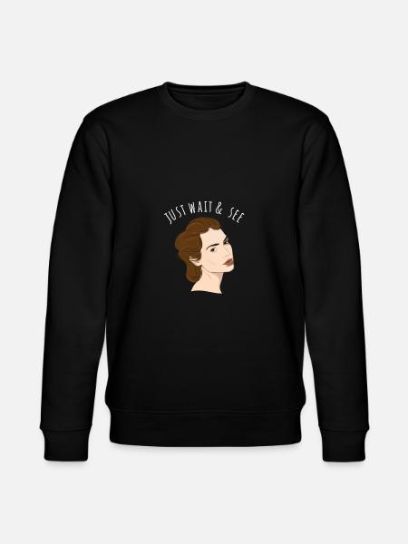 Just Wait And See - Stanley/Stella CHANGER Unisex Organic Sweatshirt - black