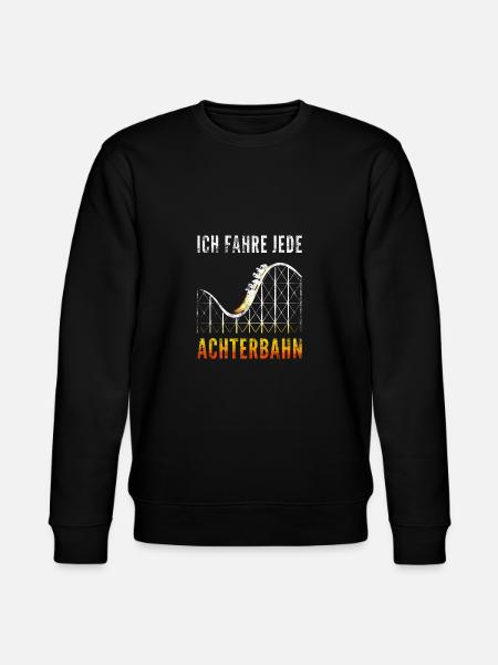 Ich fahre jede achterbahn - Stanley/Stella Unisex Bio-Sweatshirt CHANGER - Schwarz