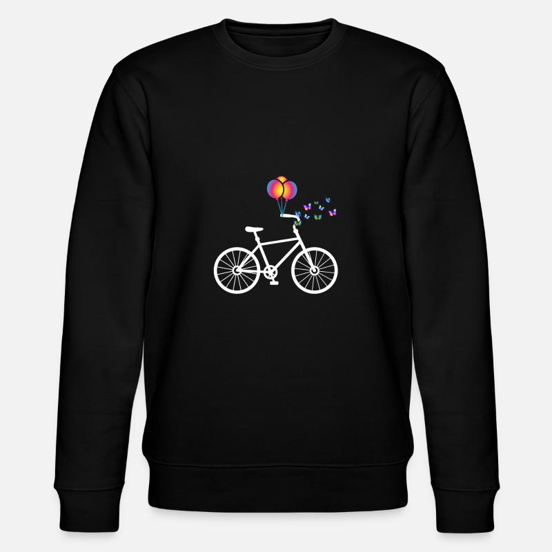 Fahrrad - Stanley/Stella Unisex Bio-Sweatshirt CHANGER  - Schwarz