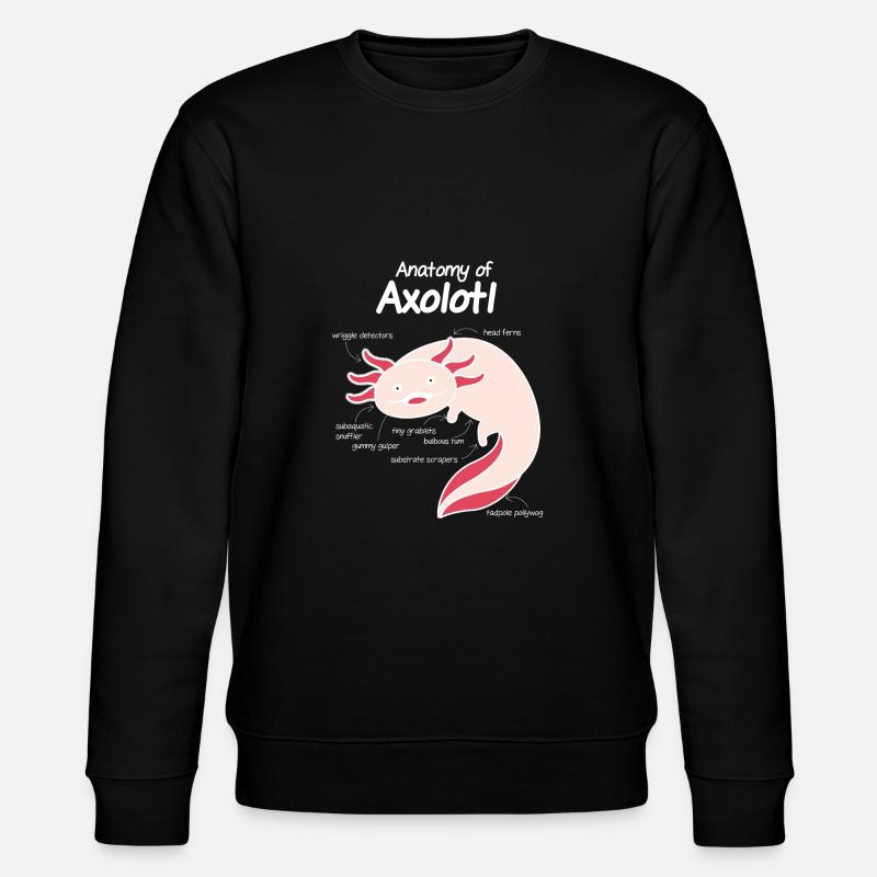 Axolotl - Stanley/Stella Unisex Bio-Sweatshirt CHANGER  - Schwarz