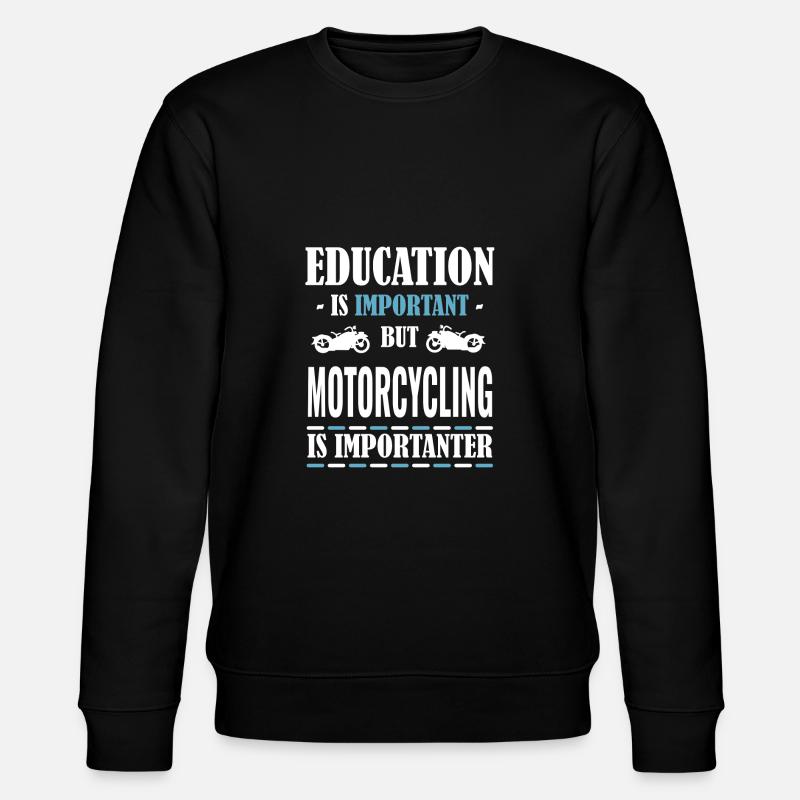 motorcycle - Stanley/Stella CHANGER Unisex Organic Sweatshirt - black