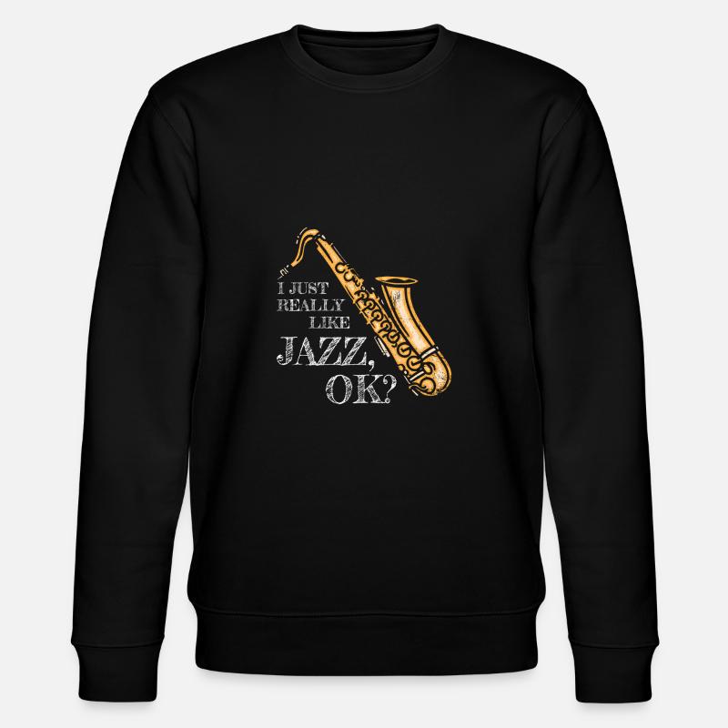 Jazz Saxophone - Sweat bio CHANGER Stanley/Stella Unisexe - noir