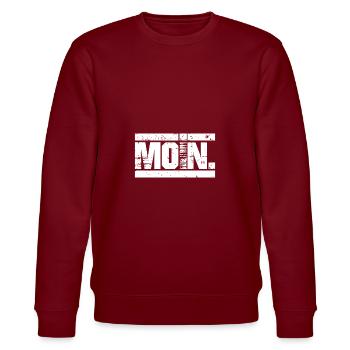 Ostsee - Stanley/Stella Unisex Bio-Sweatshirt CHANGER  - Burgunderrot - Vorne - Nik (191cm) & Marisol (170cm)