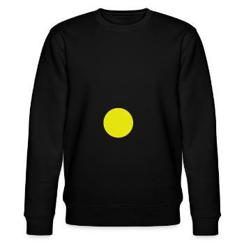 Yellow dot - Stanley/Stella CHANGER Unisex Organic Sweatshirt - black - Front - Nik (191cm) & Marisol (170cm)