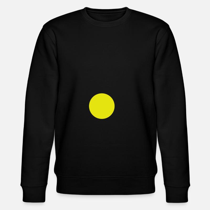 Yellow dot - Stanley/Stella CHANGER Unisex Organic Sweatshirt - black