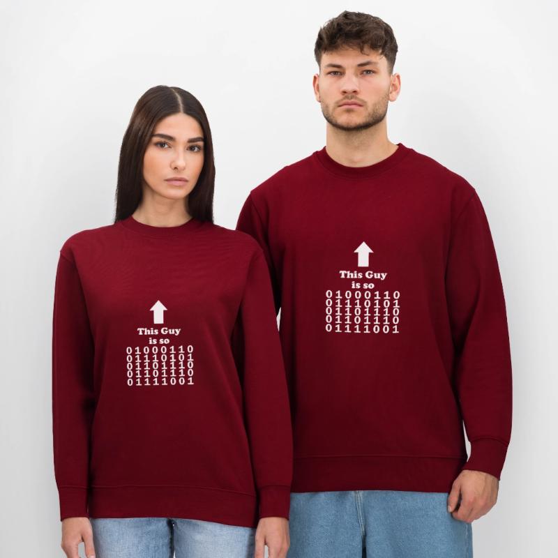 Funny computer scientist Binary design Stanley/Stella CHANGER Unisex Organic Sweatshirt