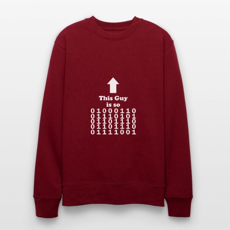 Funny computer scientist Binary design Stanley/Stella CHANGER Unisex Organic Sweatshirt
