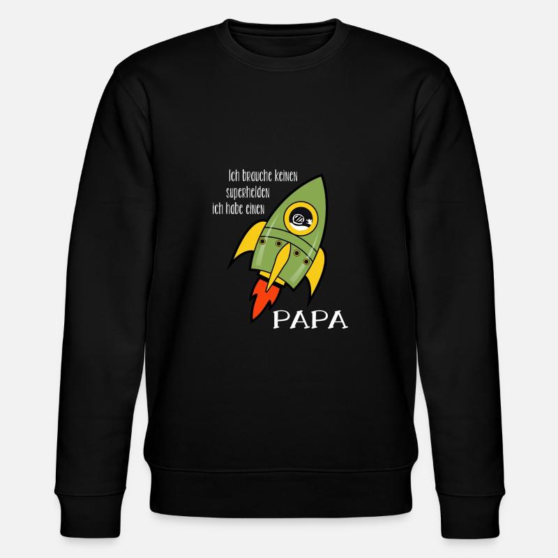 Dad christmas present - Stanley/Stella CHANGER Unisex Organic Sweatshirt - black