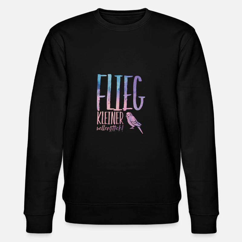 Fly little budgerigar - Stanley/Stella CHANGER Unisex Organic Sweatshirt - black