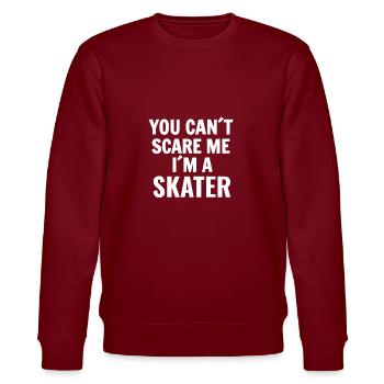 roller skates - Stanley/Stella CHANGER Unisex Organic Sweatshirt - burgundy - Front - Nik (191cm) & Marisol (170cm)