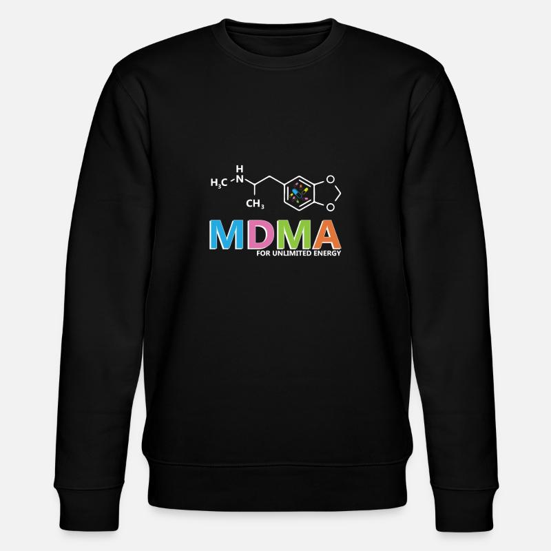 Drogue ecstasy énergie illimitée - Sweat bio CHANGER Stanley/Stella Unisexe - noir