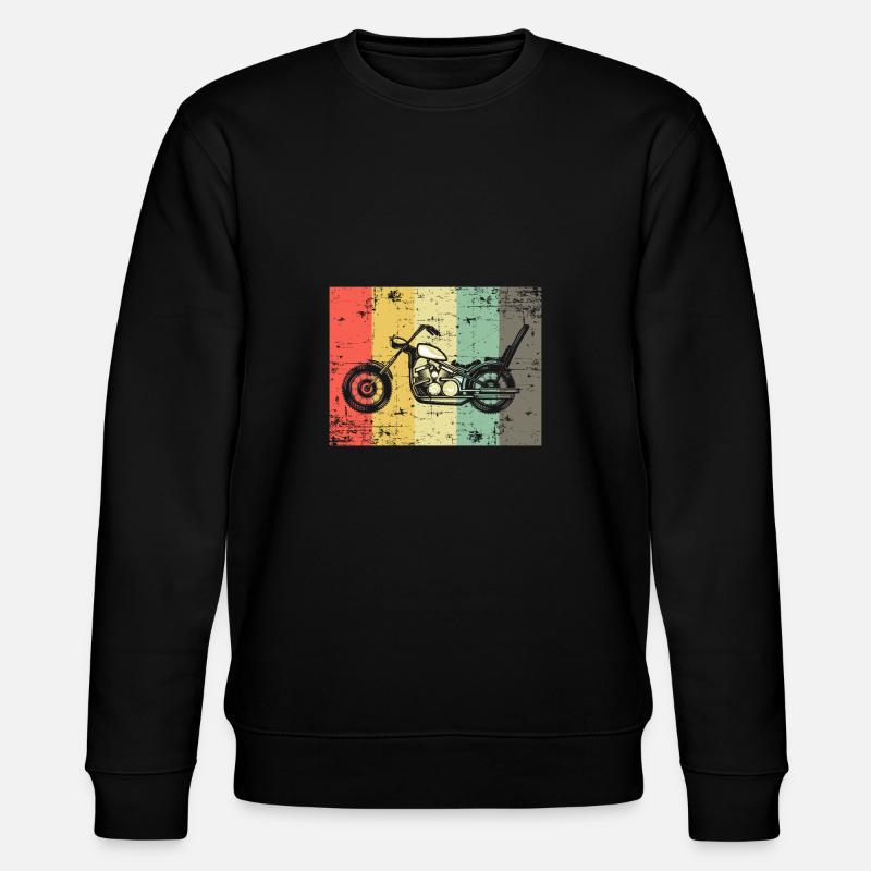 motorcycle - Stanley/Stella CHANGER Unisex Organic Sweatshirt - black